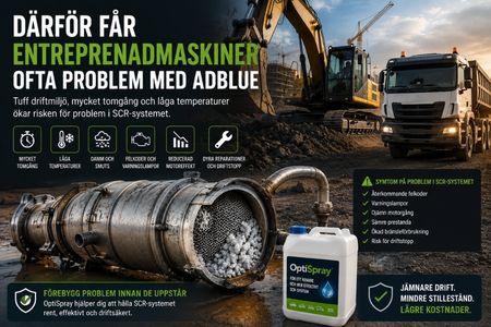 Därför får entreprenadmaskiner ofta problem med AdBlue